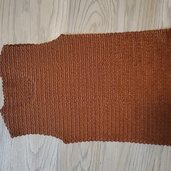 Nicola-Women's Brown Plisse Textured Tank, Sized XL - Picture 3 of 3